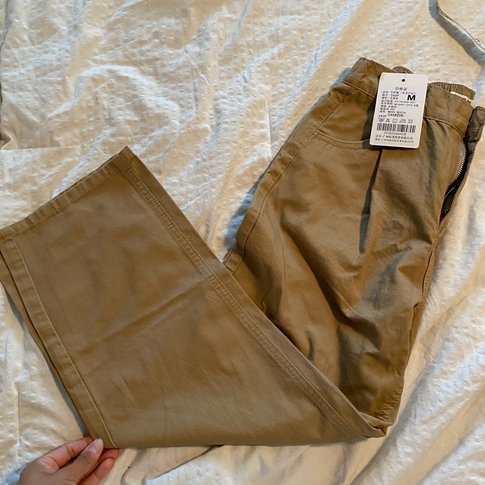 Guogeiguo Crop Pleated Pant